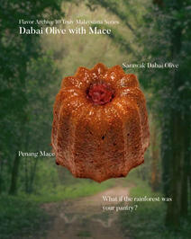 Sarawak Olive- Dabai with Mace Flower Canele Artisanal Canele Dessert Studio Miri, customize your own canele dessert box for self indulgence or sharing with friends and family.