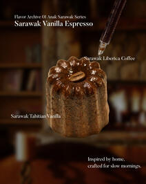 Sarawak grown Tahitian Vanilla with Sarawak grown Liberica Coffee