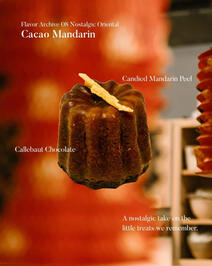 Callebaut Chocolate with House made Sugared Mandarin Peel